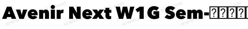 Avenir Next W1G Sem字体转换
